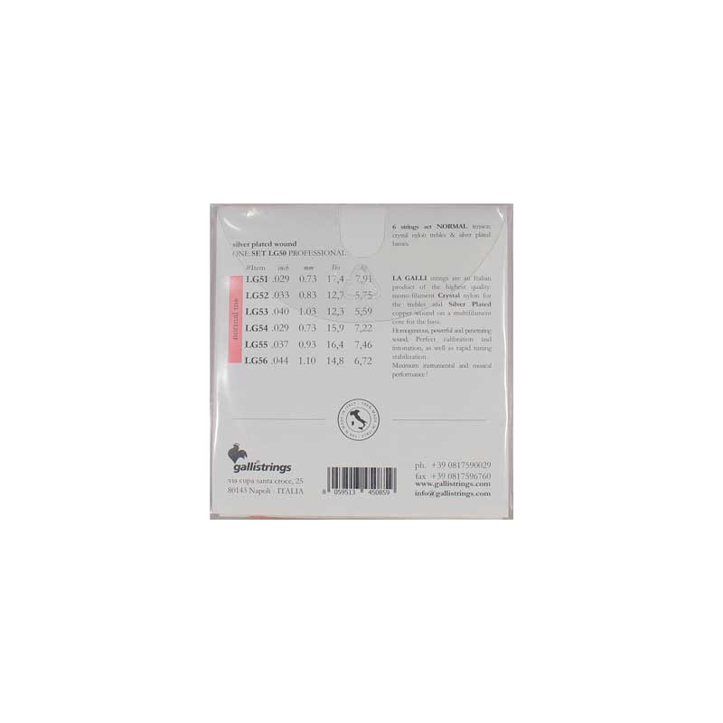 سیم گیتار کلاسیک گالی (LA GALLI) LG 50