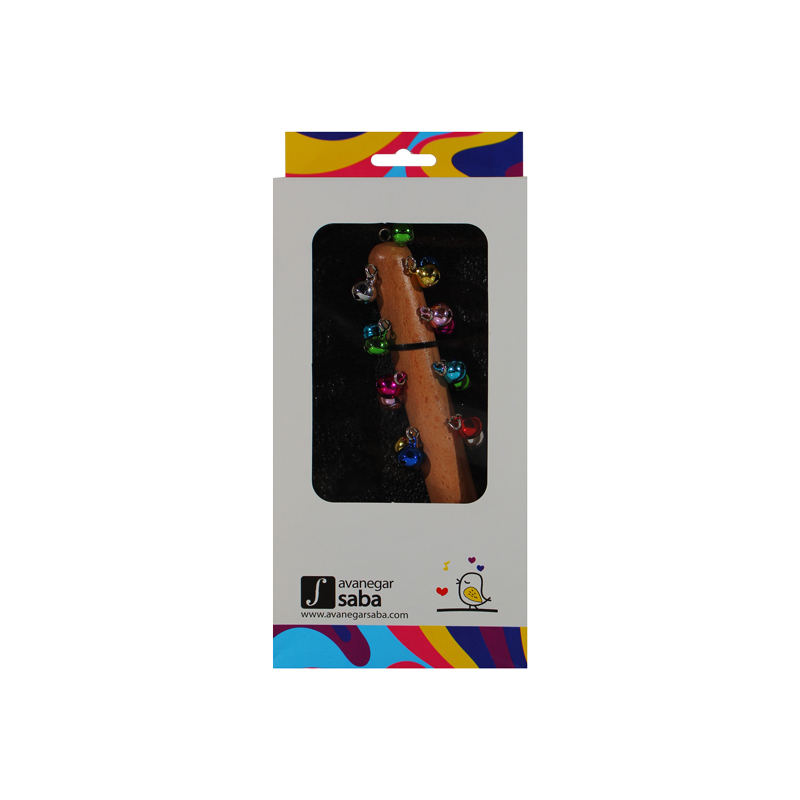 زنگوله صبا دستی رنگی 17 تایی