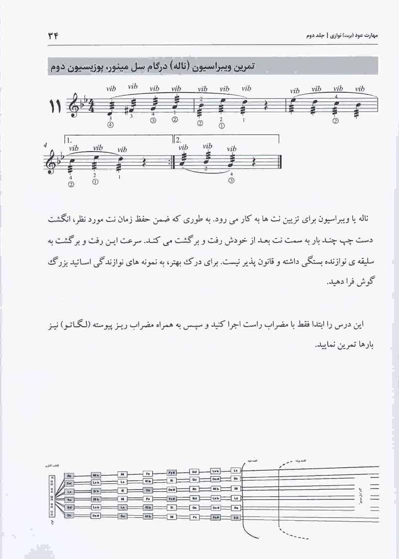  مهارت عود نوازی (جلد دوم) مولف مجید ناظم پور