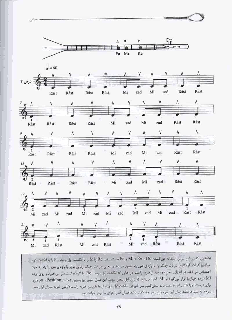  آموزش تنبور یاشار بهنود (جلد اول) نشر نای و نی