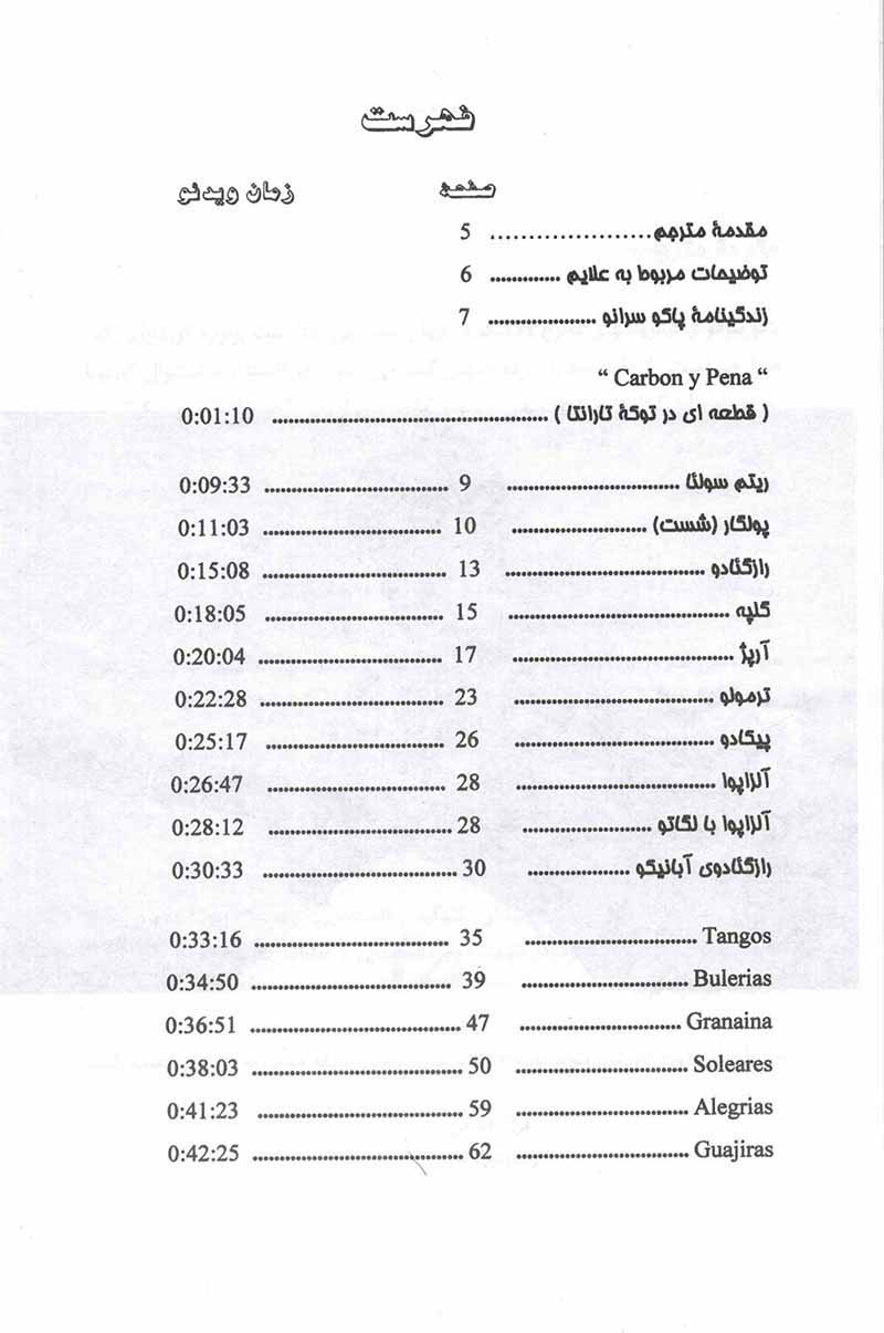 گیتار فلامنکوی پاکو سرانو مولف فرزاد امیرانی
