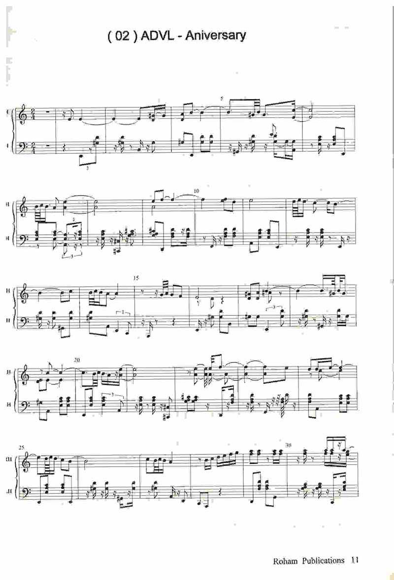 بیست و یک اثر زیبا برای نوازندگان پیانو و ارگ نشر رهام