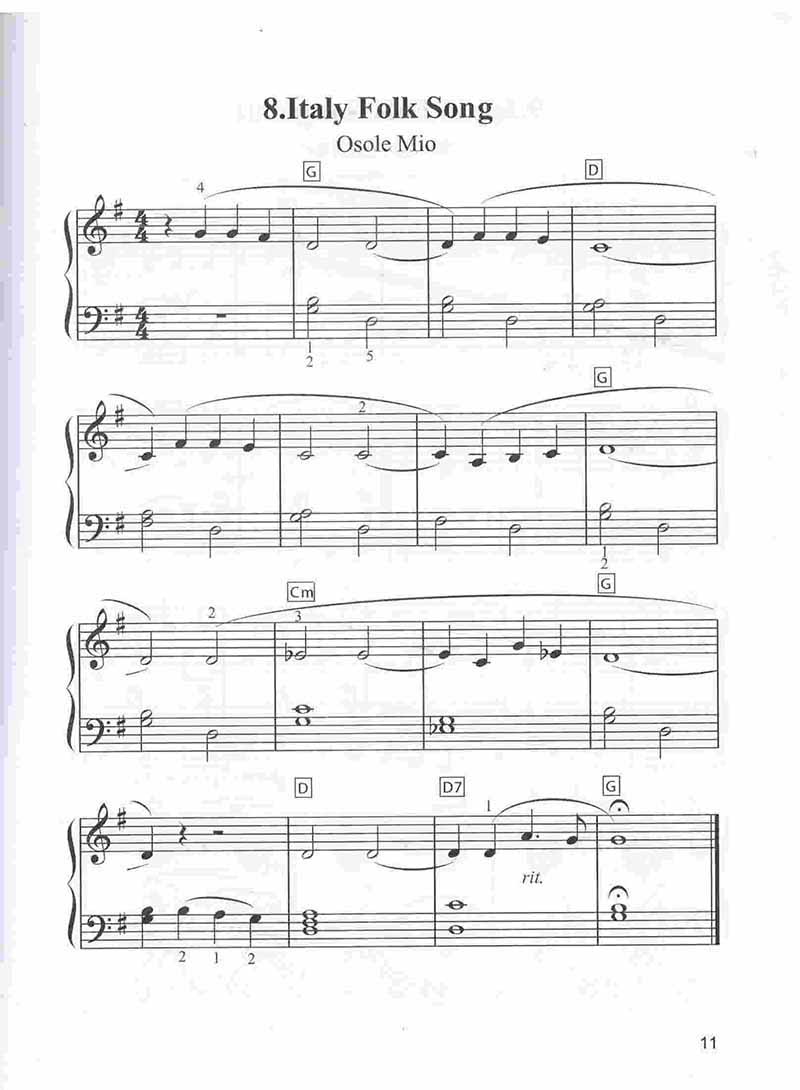 قطعات آسان فولکلور برای پیانو نشر نای و نی