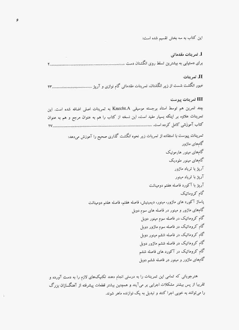  اشمیت (تمرین پنج انگشت برای پیانو)  نشر پنج خط