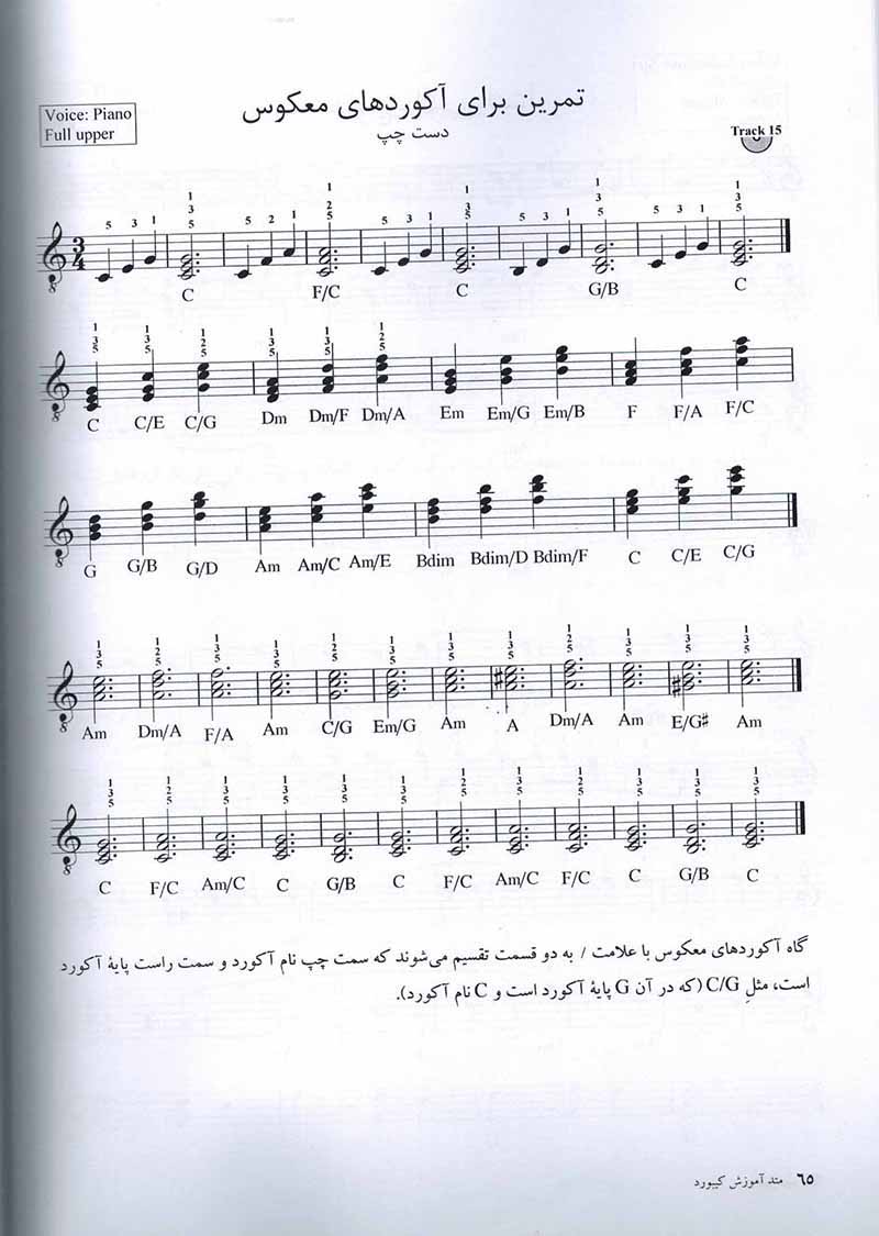  متد آموزش کیبورد بهبهانی  نشر عارف