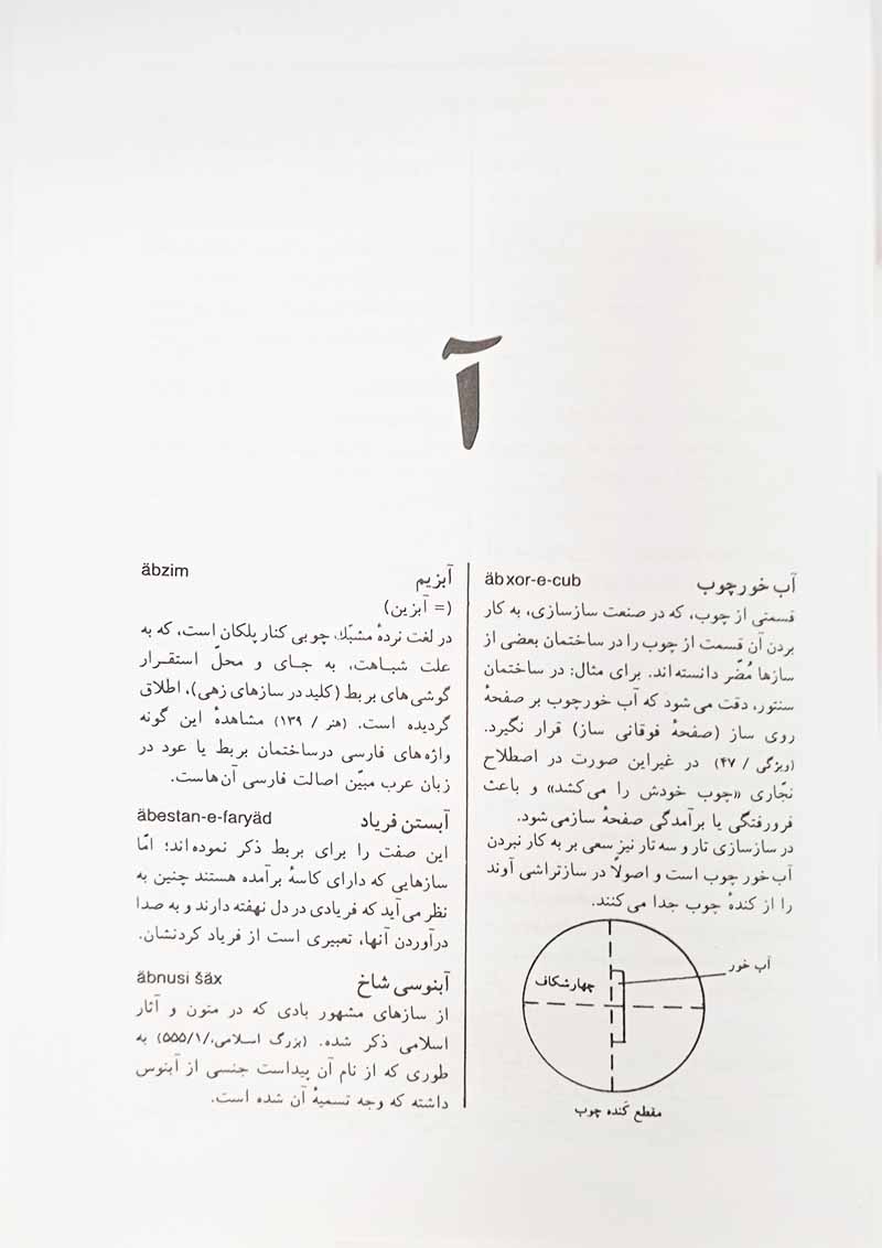 واژه نامه موسیقی ایران زمین (جلد اول) نشر اطلاعات