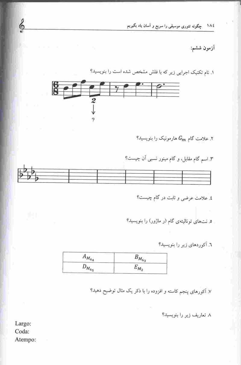  چگونه تئوری موسیقی را سریع و آسان یاد بگیریم نشر سیگلو
