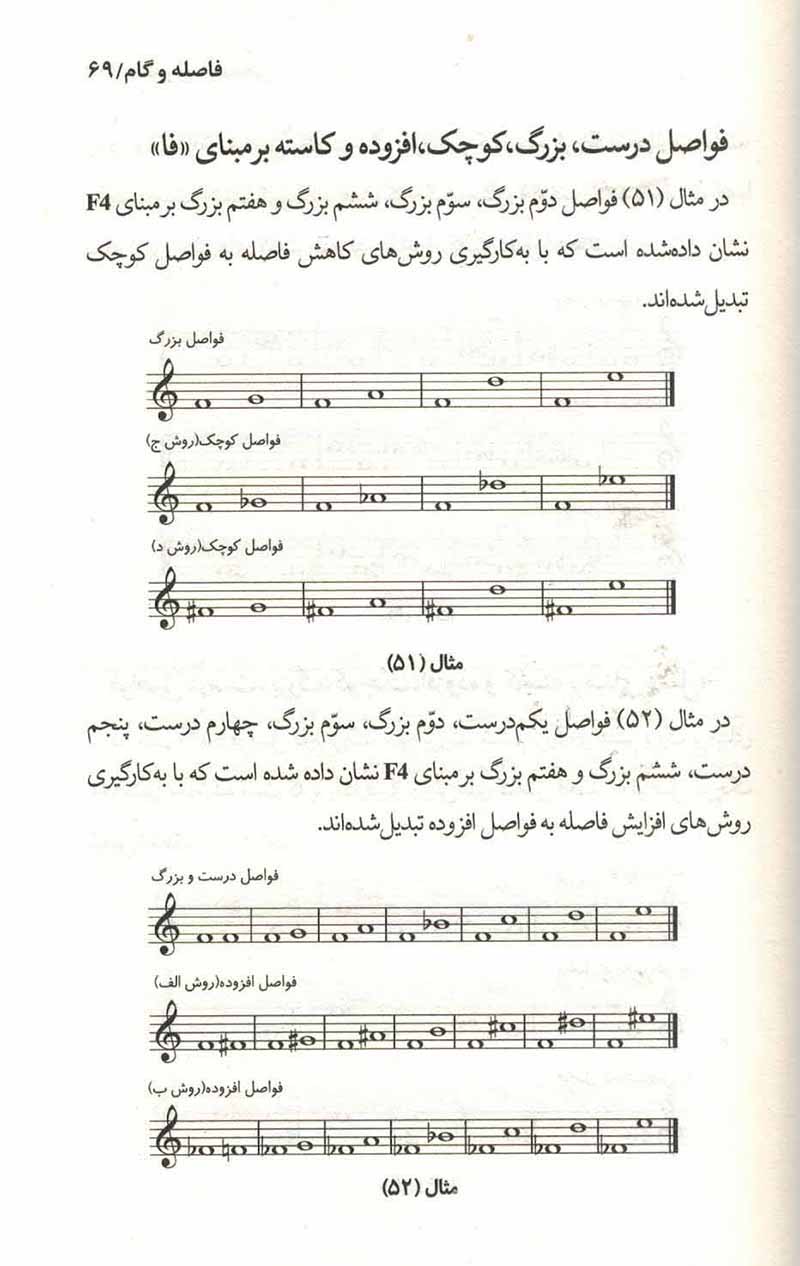  تئوری موسیقی  فاصله و گام (جلد دوم) نشر نای و نی