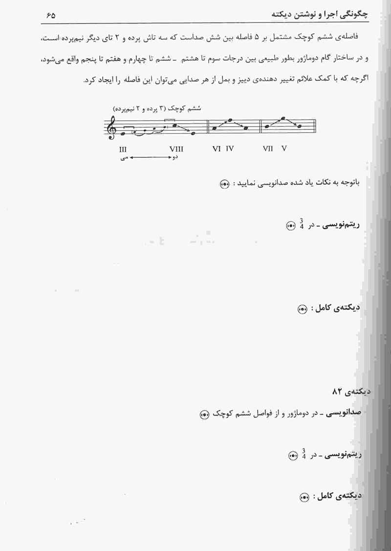  آموزش دیکته موسیقی (جلد اول) نشر چندگاه