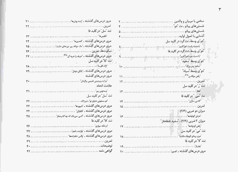 جان تامسون دوره آسان آموزش پیانو و ارگ (جلد اول)  نشر پنج خط