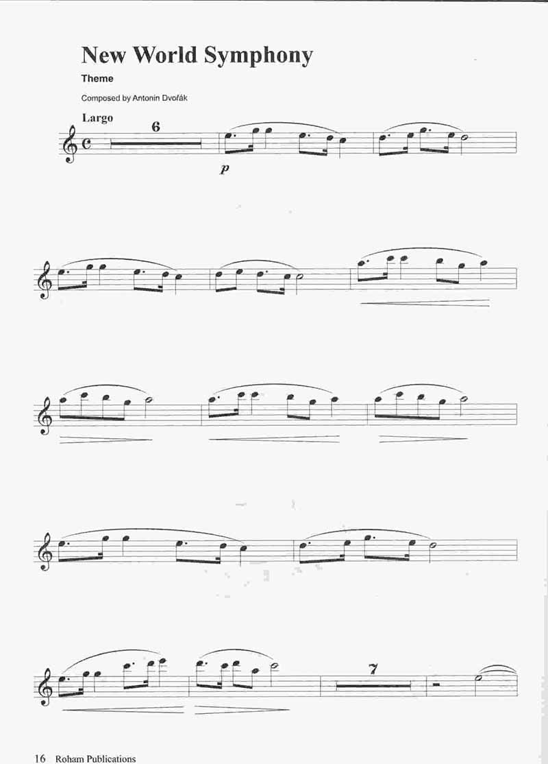  ده قطعه مشهورکلاسیک برای فلوت کلیددار نشر رهام