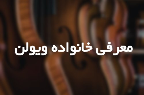 معرفی خانواده ویولن
